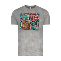 Cloud Rock floral leopard frame mini Vintage Tee - LillyAllenDesigns