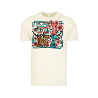 Vintage Arctic floral leopard frame mini Vintage Tee - LillyAllenDesigns