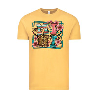 Vintage Mustard floral leopard frame mini Vintage Tee - LillyAllenDesigns