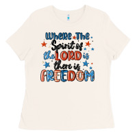 Where The Spirit Of The Lord Is There Is Freedom Ladies Tee | Teevron