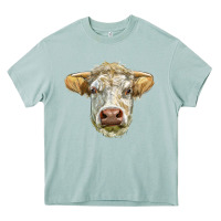 Arona Charolais bull face Heavy Core Tee - LillyAllenDesigns