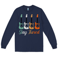Navy Bass Guitar Vintage Funny Bass Player Bassist Long Sleeve Tee - Bettercallsaul