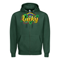 Sports Green Lucky St. Patrick's Day Zipper Hoodie - HowdyJamesFarm