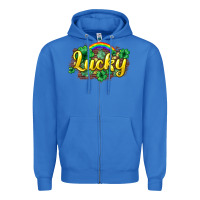 True Royal Lucky St. Patrick's Day Zipper Hoodie - HowdyJamesFarm
