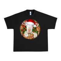 Black Baby Cashmere Goat Christmas Urban Heavy Tee - LillyAllenDesigns