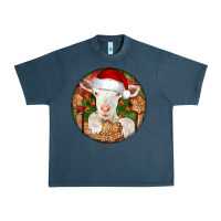 Midnight Navy Baby Cashmere Goat Christmas Urban Heavy Tee - LillyAllenDesigns