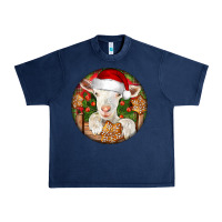 Navy Baby Cashmere Goat Christmas Urban Heavy Tee - LillyAllenDesigns