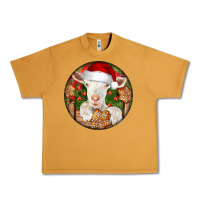 Peanut Butter Baby Cashmere Goat Christmas Urban Heavy Tee - LillyAllenDesigns