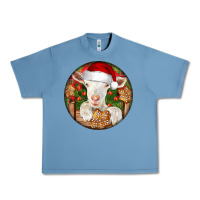 Pebble Blue Baby Cashmere Goat Christmas Urban Heavy Tee - LillyAllenDesigns