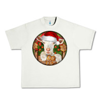 Pistachio Baby Cashmere Goat Christmas Urban Heavy Tee - LillyAllenDesigns
