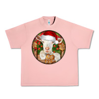 Salmon Baby Cashmere Goat Christmas Urban Heavy Tee - LillyAllenDesigns