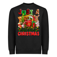 Black just a girl who loves christmas Heavyweight Sweatshirt - texasbilliewilder