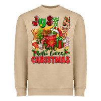 Mushroom just a girl who loves christmas Heavyweight Sweatshirt - texasbilliewilder