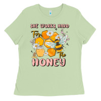 Matcha she works hard for the honey Ladies Tee - MaliasSmallBusiness