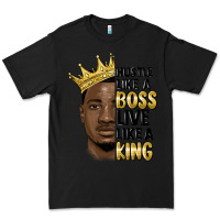 Black hustle like a boss live like a king malia Premium Tee - MaliasSmallBusiness