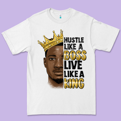 Hustle Like A Boss Live Like A King Malia Premium Tee Designed By Maliassmallbusiness