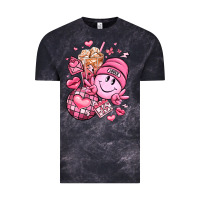 Cloud Black retro valentines day Vintage Tee - LillyAllenDesigns