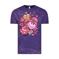 Cloud Purple retro valentines day Vintage Tee - LillyAllenDesigns