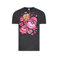 Vintage Black retro valentines day Vintage Tee - LillyAllenDesigns