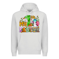 Dove Grey Easter Day My first Easter with eggs and rabbits Premium Hoodie - OliviaCreatesArt