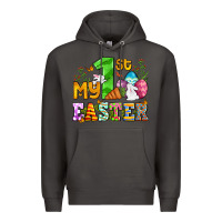 Smoke Easter Day My first Easter with eggs and rabbits Premium Hoodie - OliviaCreatesArt