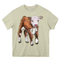 Mossy hereford calf Heavy Core Tee - LillyAllenDesigns