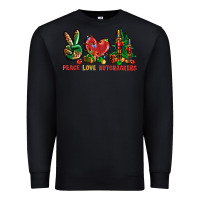 Black Peace Love Nutcrackers Premium Sweatshirt - BundleAndBundleShop