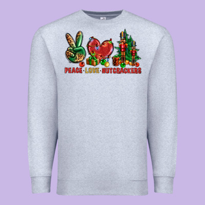 Peace Love Nutcrackers Premium Sweatshirt Designed By Bundleandbundleshop