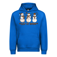 Cobalt Let It Snow Snowmen Urban Hoodie - LillyAllenDesigns
