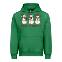 Emerald Let It Snow Snowmen Urban Hoodie - LillyAllenDesigns