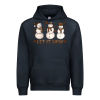 Navy Let It Snow Snowmen Urban Hoodie - LillyAllenDesigns