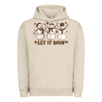 Pigment French Oak Let It Snow Snowmen Urban Hoodie - LillyAllenDesigns