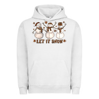 Pigment Lunar Rock Let It Snow Snowmen Urban Hoodie - LillyAllenDesigns