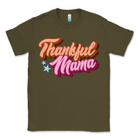 Army Green thankful mama Classic Tee - JahusDesignShop