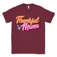 Burgundy thankful mama Classic Tee - JahusDesignShop