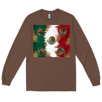 Chestnut Mexican Flag Long Sleeve Tee - RanaPortraitStore