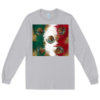 Moon Dust Mexican Flag Long Sleeve Tee - RanaPortraitStore