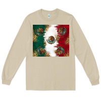 Mushroom Mexican Flag Long Sleeve Tee - RanaPortraitStore