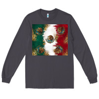 Smoke Mexican Flag Long Sleeve Tee - RanaPortraitStore