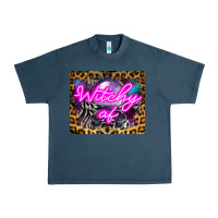 Midnight Navy Witchy Af Crystal Ball Urban Heavy Tee - LillyAllenDesigns