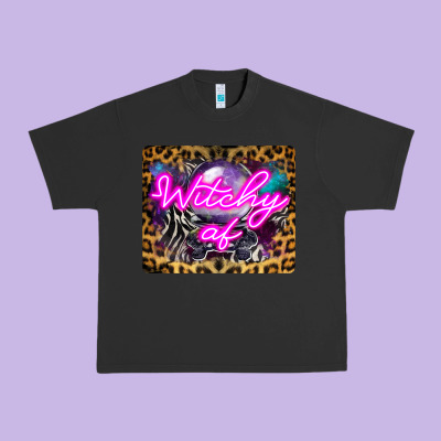 Witchy Af Crystal Ball Urban Heavy Tee Designed By Lillyallendesigns