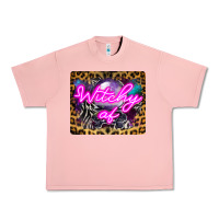 Salmon Witchy Af Crystal Ball Urban Heavy Tee - LillyAllenDesigns