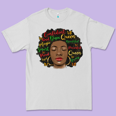 Afro Diva Premium Tee Designed By Maliassmallbusiness
