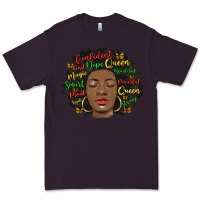 Plum afro diva Premium Tee - MaliasSmallBusiness