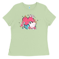 Matcha nurse hearts Ladies Tee - MaliasSmallBusiness