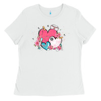 White nurse hearts Ladies Tee - MaliasSmallBusiness