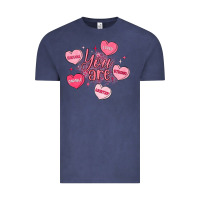 Vintage Denim you are enough valentines day Vintage Tee - LillyAllenDesigns