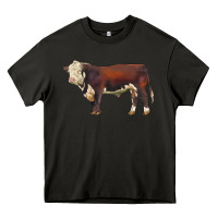 Asphalt hereford bull Heavy Core Tee - LillyAllenDesigns