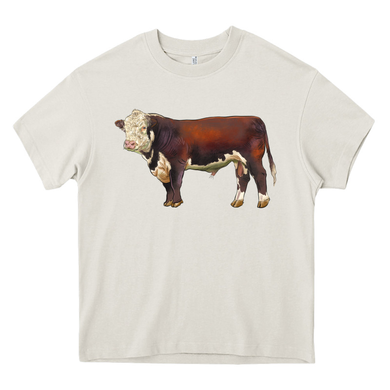 Hereford Bull Heavy Core Tee by LillyAllenDesigns | Teevron