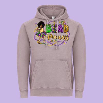 Bead Princess Mardi Gras Vintage Hoodie Designed By Lillyallendesigns